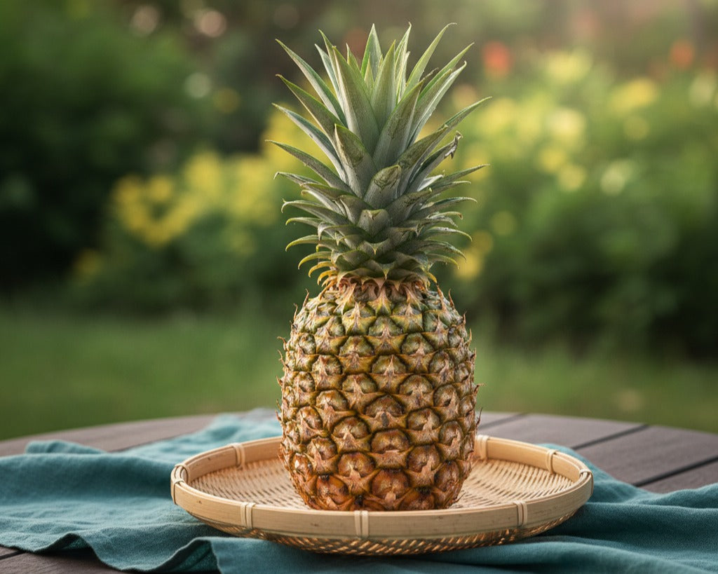 Fresh Pineapple without Cut पूरा ताज़ा अनानास (बिना कटा हुआ)