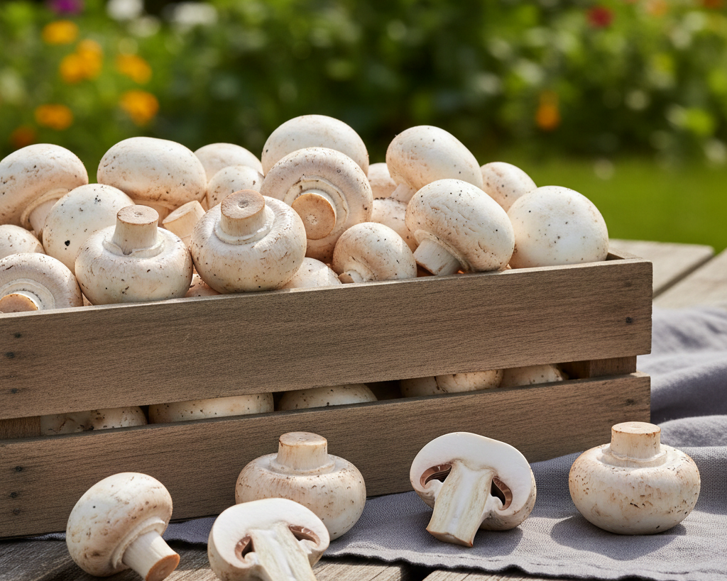 Fresh Button Mushroom ताज़ा बटन मशरूम