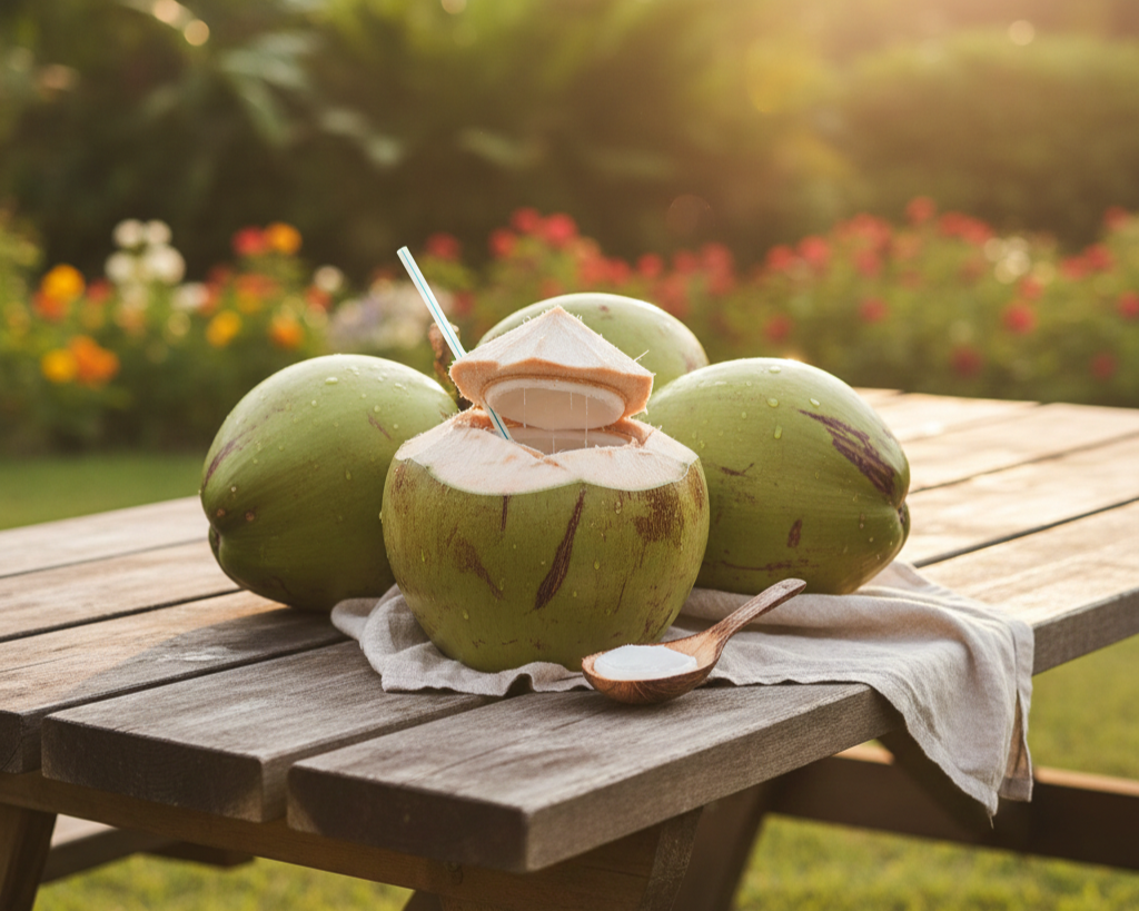 Fresh Tender Coconut ताज़ा हरा नारियल