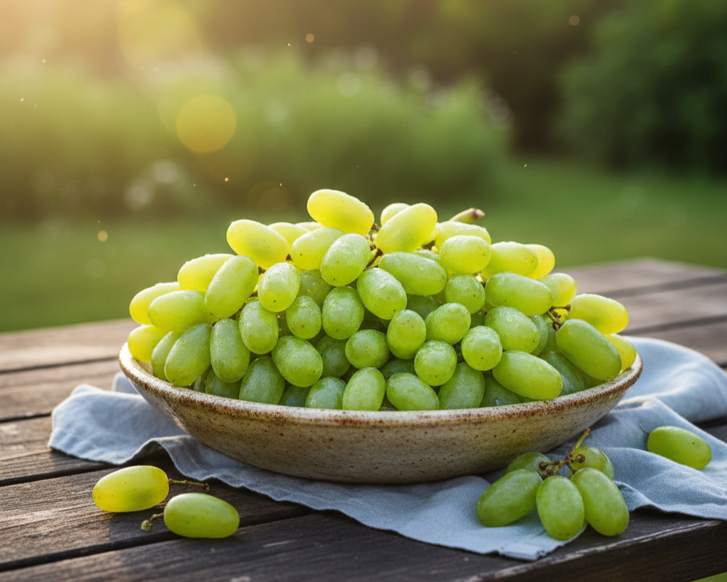 Fresh Grapes Green Sonaka ताज़े हरे सोनाक़ा अंगूर