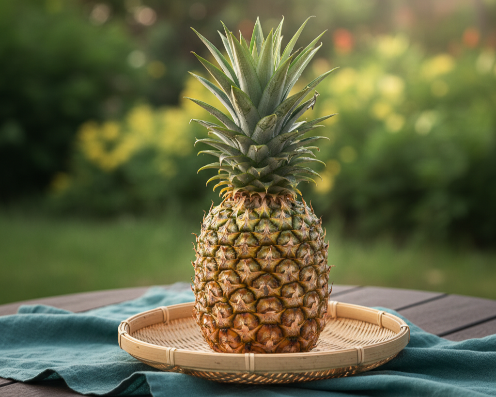 Fresh Pineapple  without Cut पूरा ताज़ा अनानास (बिना कटा हुआ)